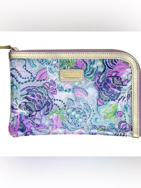 Lilly Pulitzer Agenda Bonus Pack Turtle Mermaid Zipper Pouch Pencil Case Set NWT